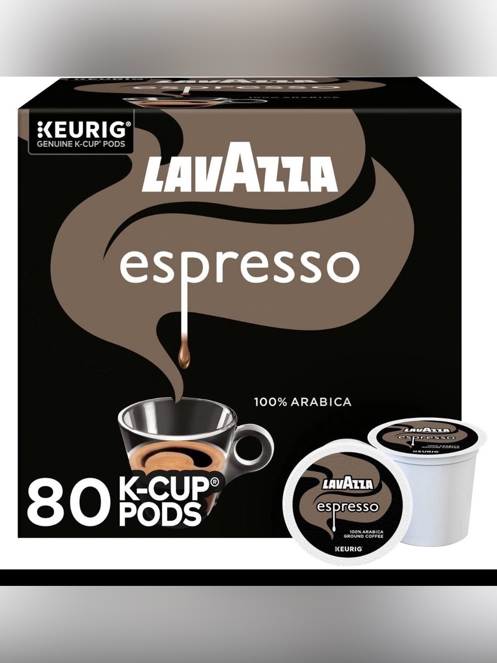 Lavazza Espresso Coffee Medium Roast K-Cup Pods, 80 ct.